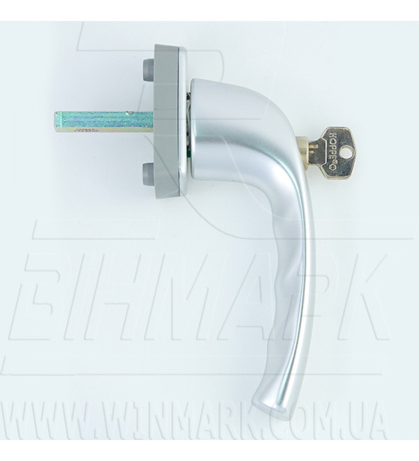 Ручка вікон. з ключом NEWYORK Seсus колір F1 нат алюміній, штифт 7/037 mm