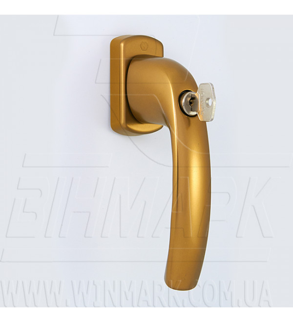 Ручка вікон. з ключом NEWYORK Seсus колір F4 бронза, штифт 7/037 mm